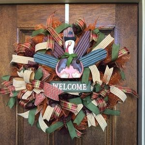 Fall / Thanksgiving wreath NWOT